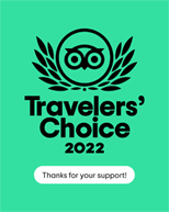 Trip Advisor Travellers Choice 2022